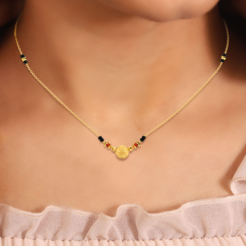 Disha Coin Gemstone Mangalsutra Disha Coin Gemstone Mangalsutra