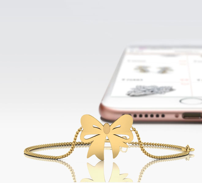 Cutout Bow Kids' Gold Bracelet