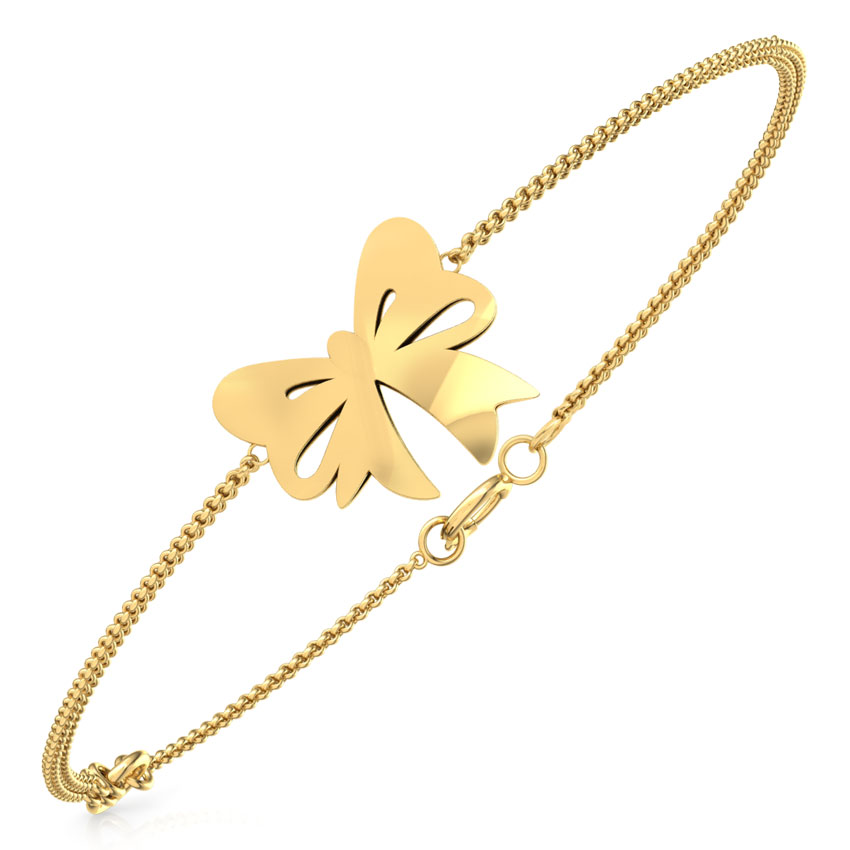 Cutout Bow Kids' Gold Bracelet