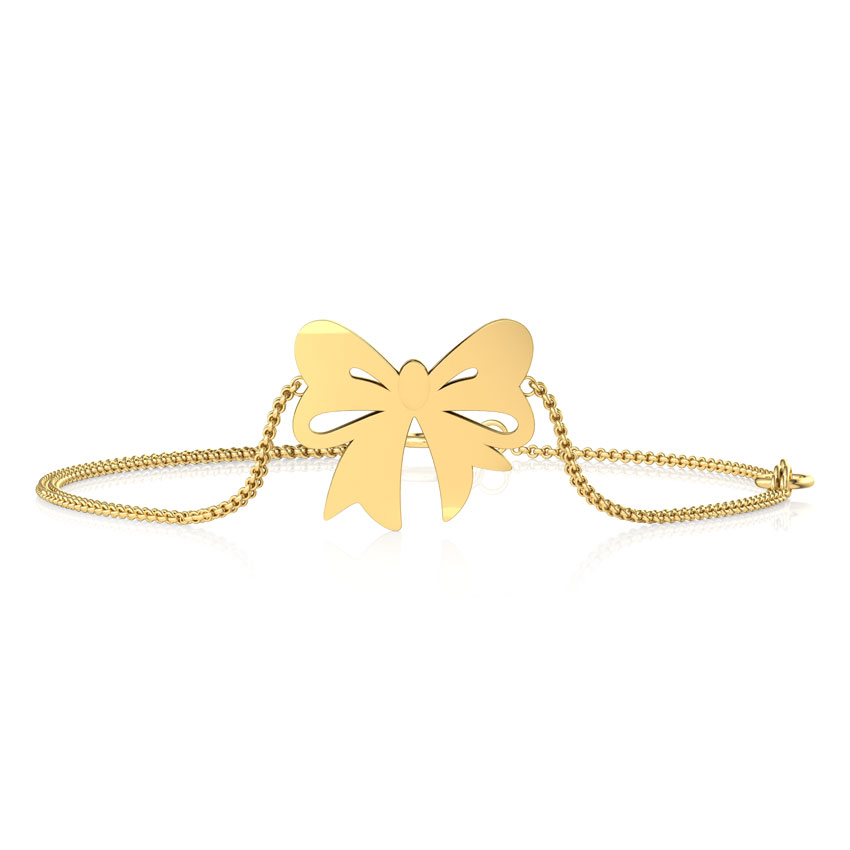Cutout Bow Kids' Gold Bracelet