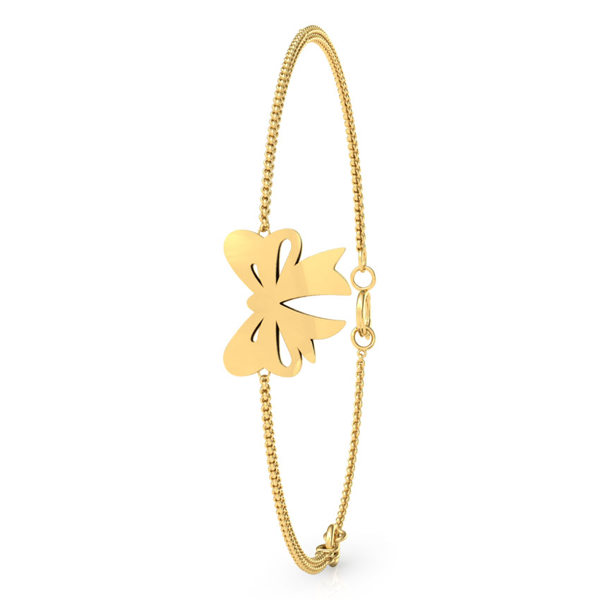 Cutout Bow Kids' Gold Bracelet