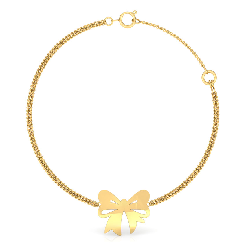 Cutout Bow Kids' Gold Bracelet