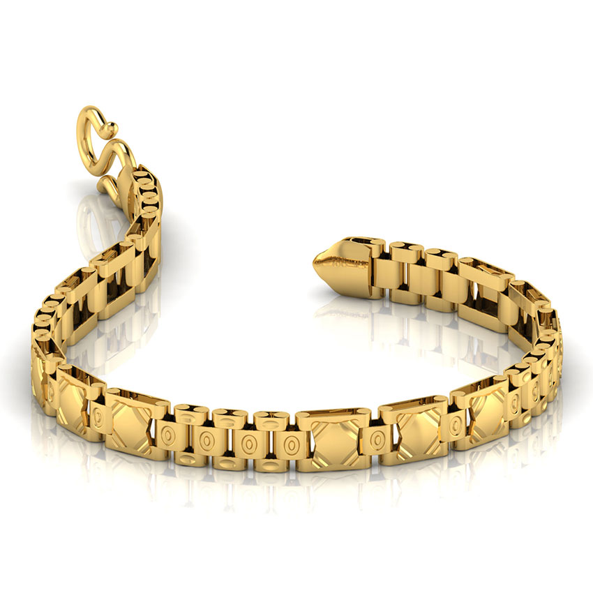 Patterned Strap Men's Bracelet