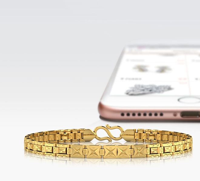 Etched Pattern Strap Men's Bracelet