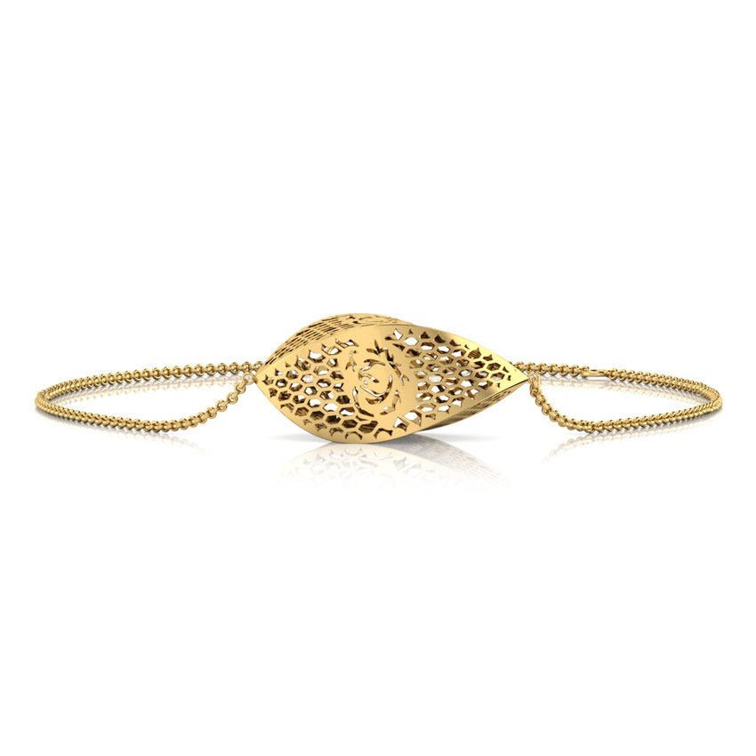 Rose Cage Chain Gold Bracelet