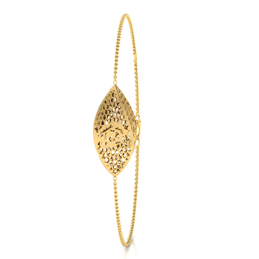 Rose Cage Chain Gold Bracelet