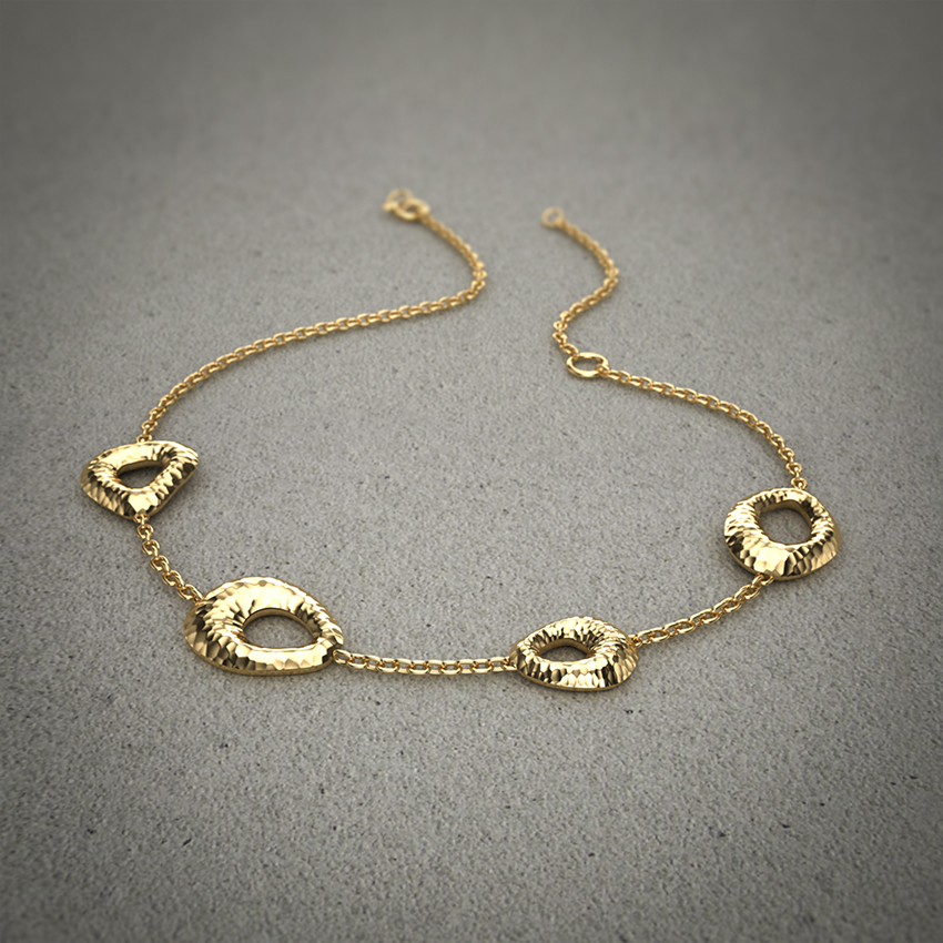 Cliona Hammered Bracelet