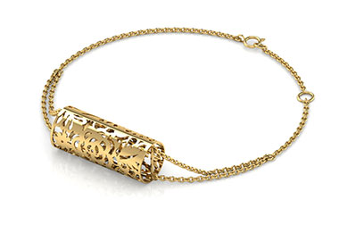 Gold Bracelets 18 Karat Yellow Gold Kira Cutout Gold Bracelet