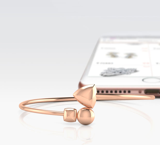 Adele Geometric Gold Bracelet