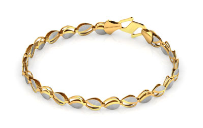 Irune Leaf Glint Bracelet