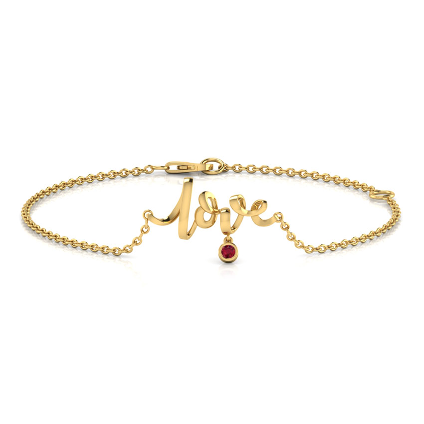 Love Cursive Bracelet