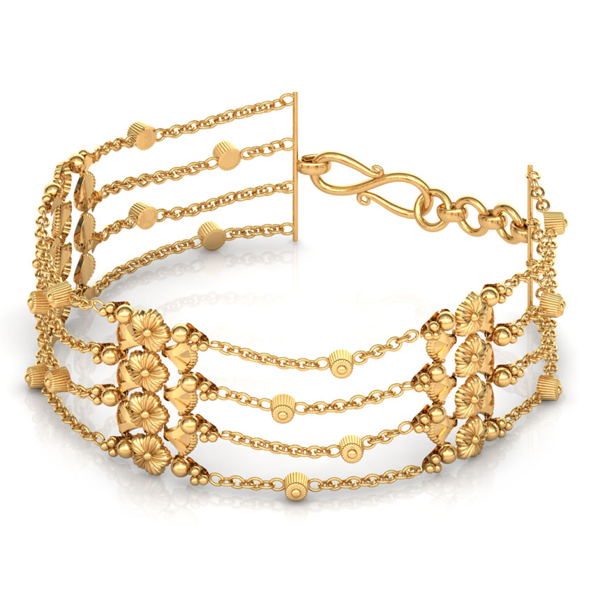 Fine Floral Gold Bracelet