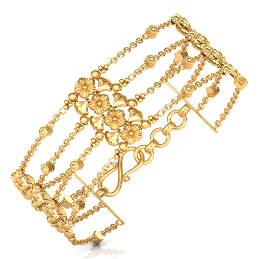Fine Floral Gold Bracelet