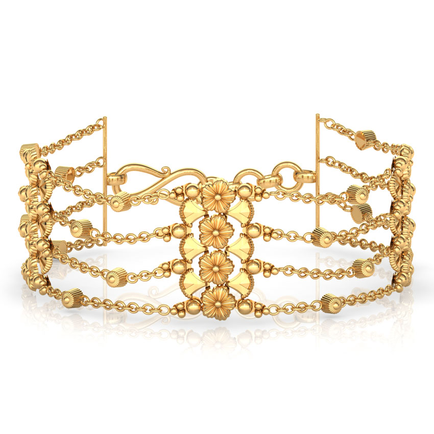 Fine Floral Gold Bracelet