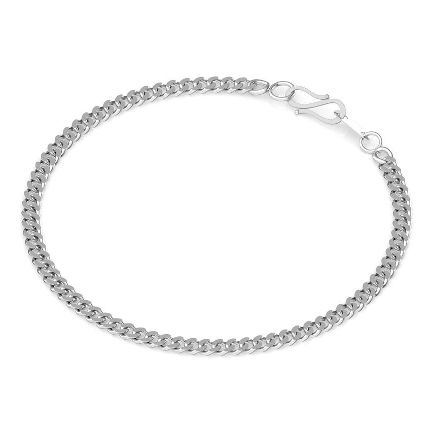 Demure Platinum Curb Bracelet Demure Platinum Curb Bracelet