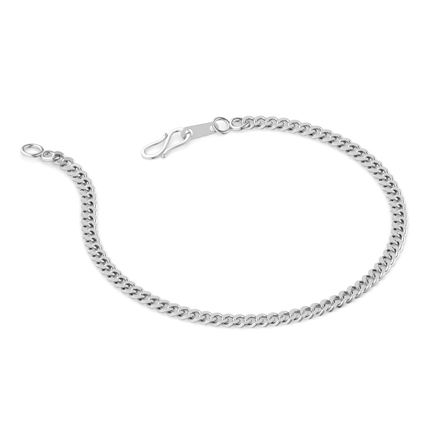 Demure Platinum Curb Bracelet Demure Platinum Curb Bracelet