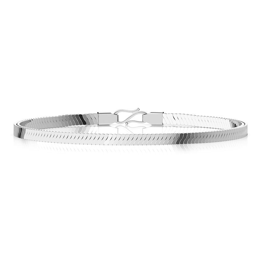 Divine Platinum Curb Bracelet