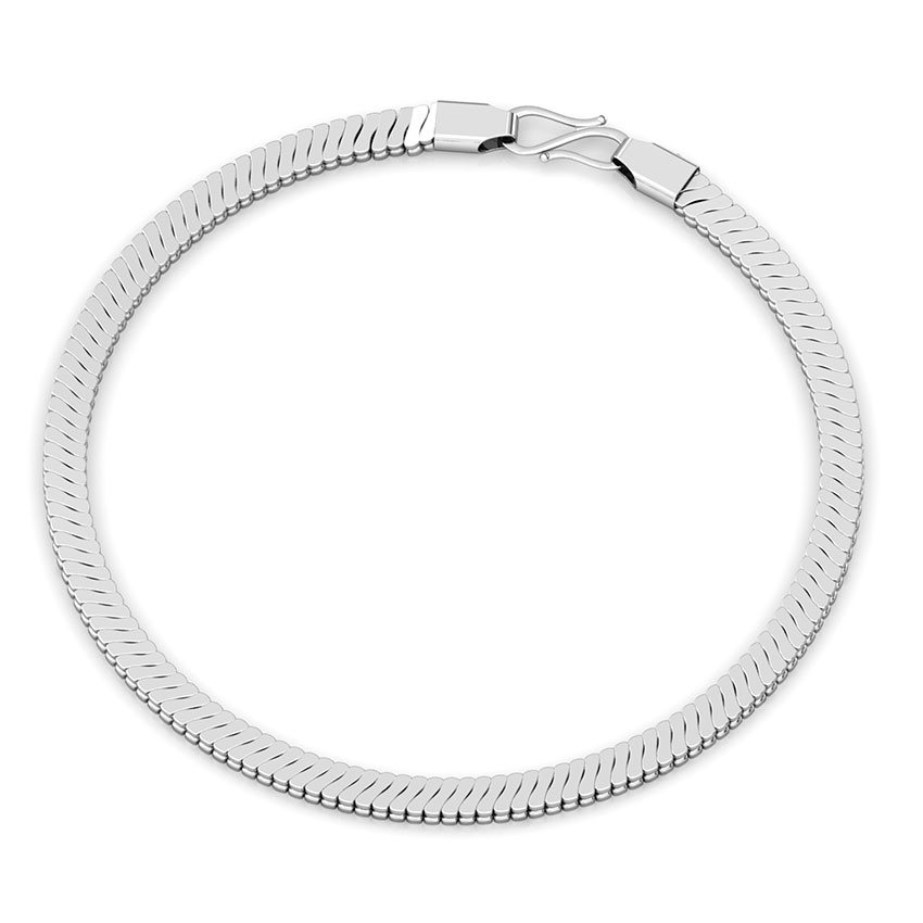 Divine Platinum Curb Bracelet