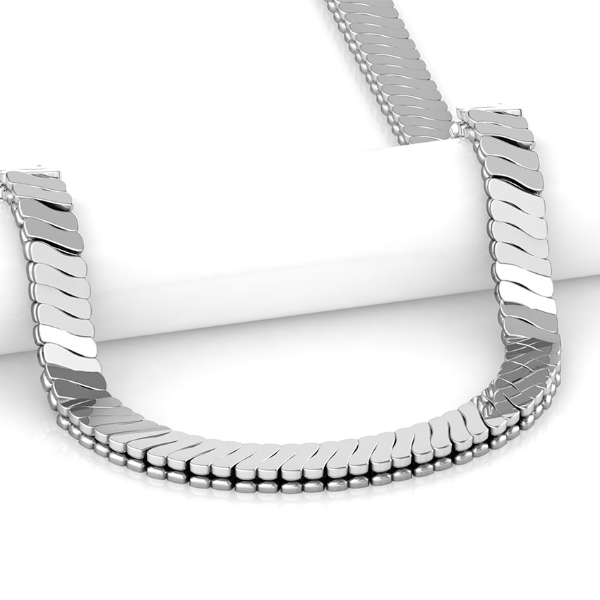 Divine Platinum Curb Bracelet