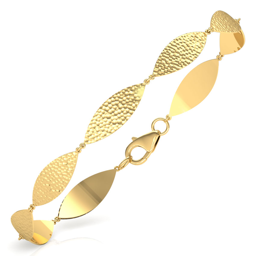 Christa Hammered Gold Bracelet