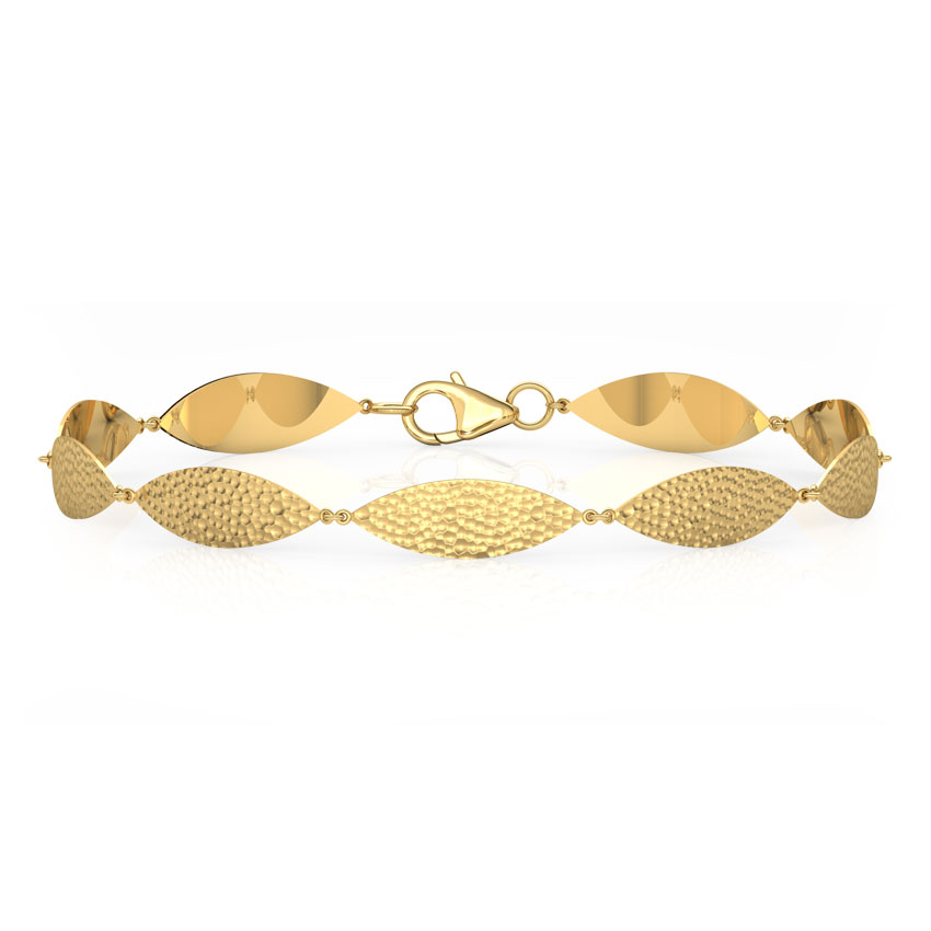 Christa Hammered Gold Bracelet