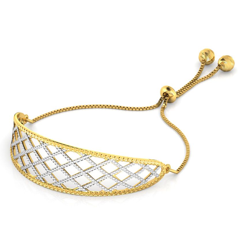 Mesh Cutout Gold Bracelet