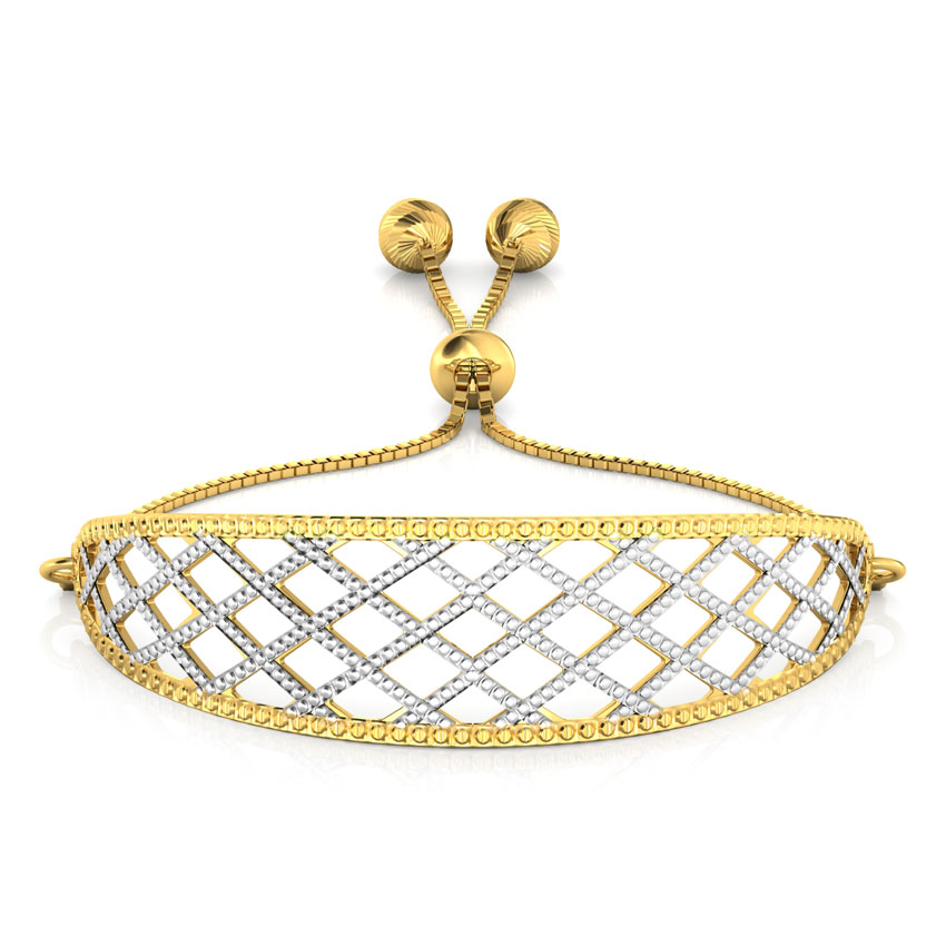 Mesh Cutout Gold Bracelet