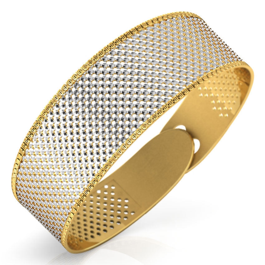 Fine Patterned Gold Bracelet