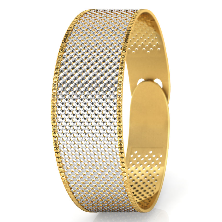 Fine Patterned Gold Bracelet
