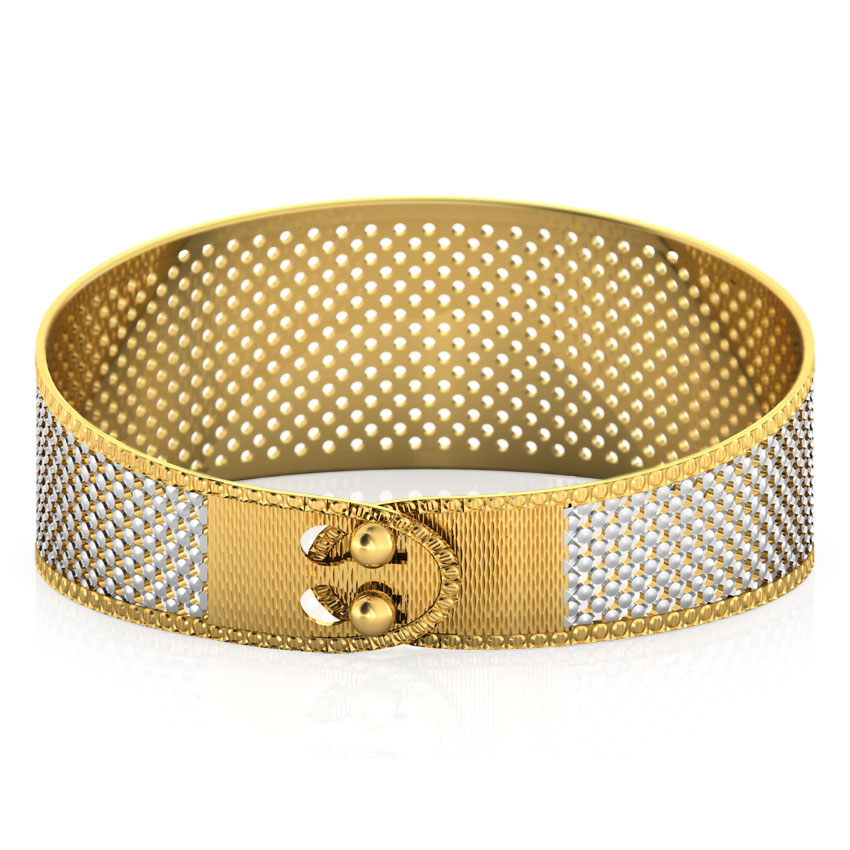 Fine Patterned Gold Bracelet