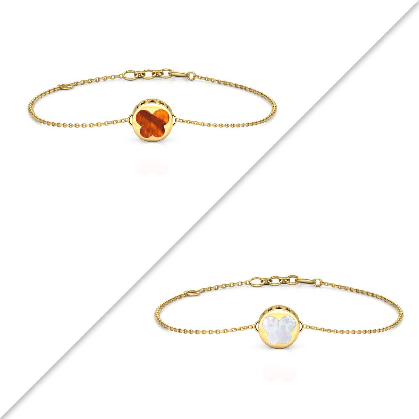 Butterfly Reversible Gemstone Bracelet