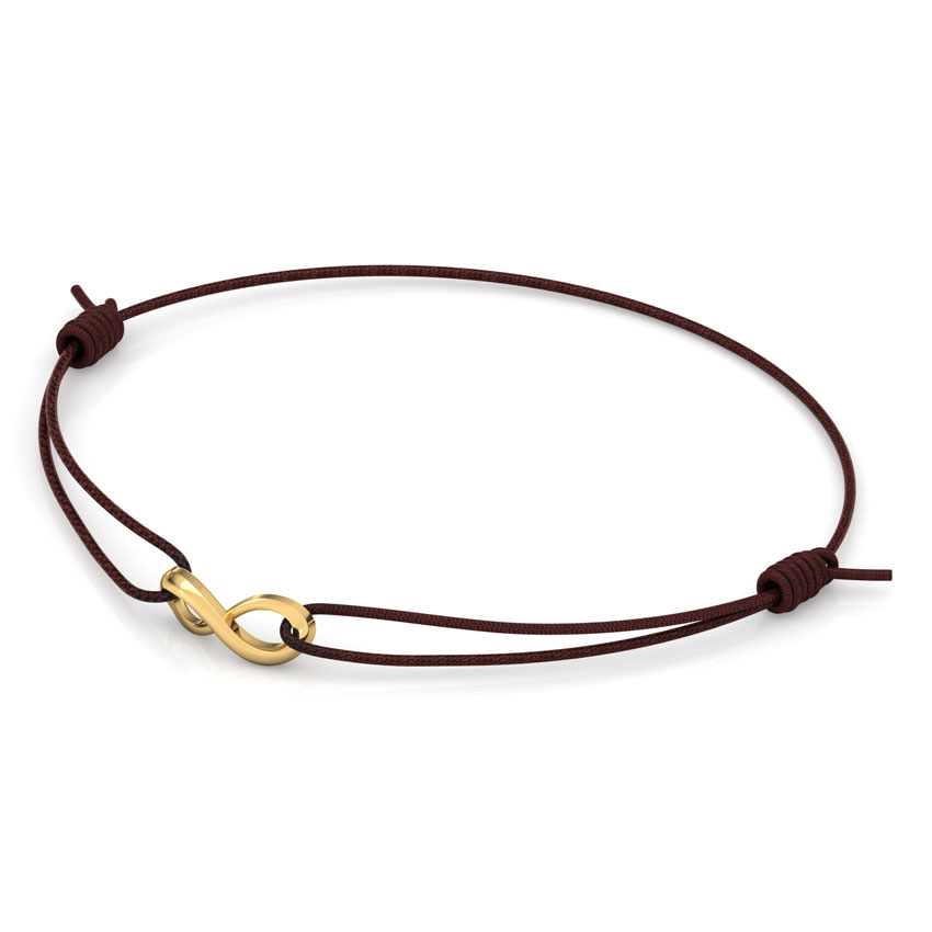 Gold Bracelets 14 Karat Yellow Gold Infinity Knot Gold Bracelet