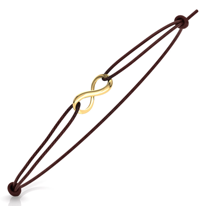 Gold Bracelets 14 Karat Yellow Gold Infinity Knot Gold Bracelet