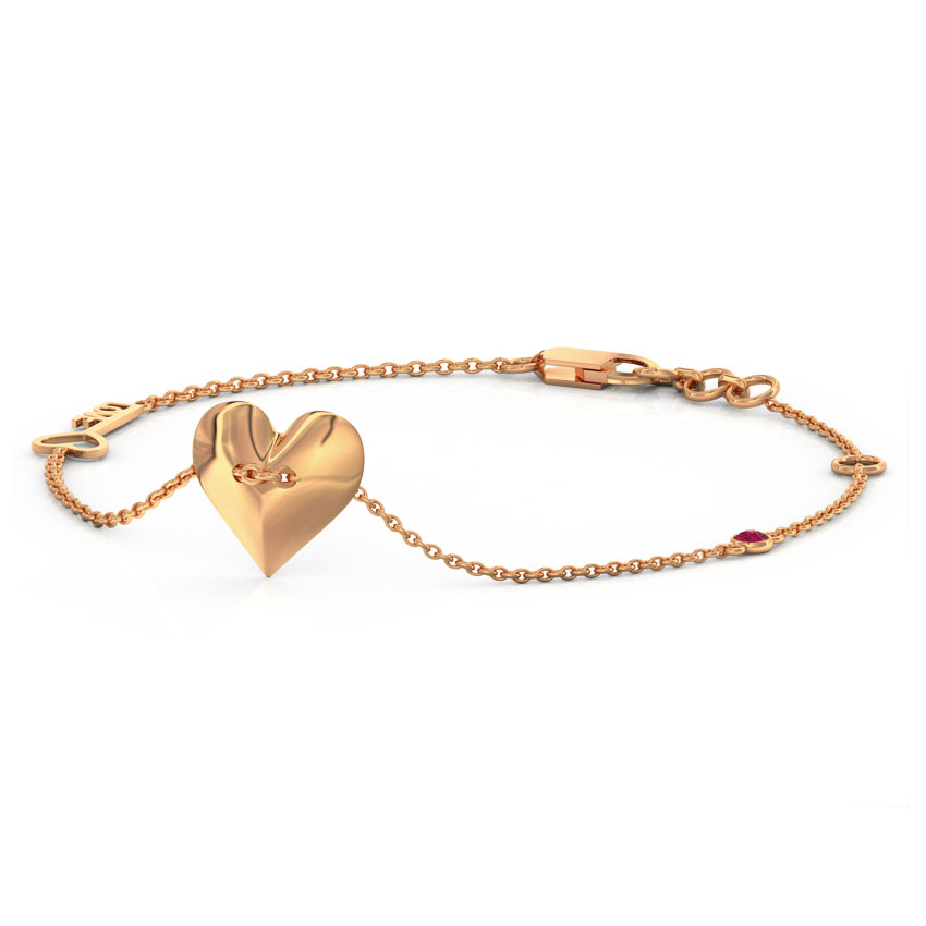 Cherish Love Lock Gemstone Bracelet