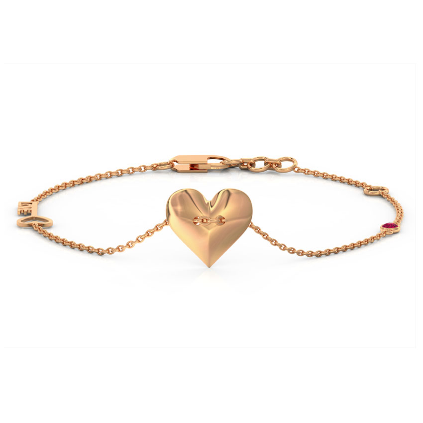 Cherish Love Lock Gemstone Bracelet