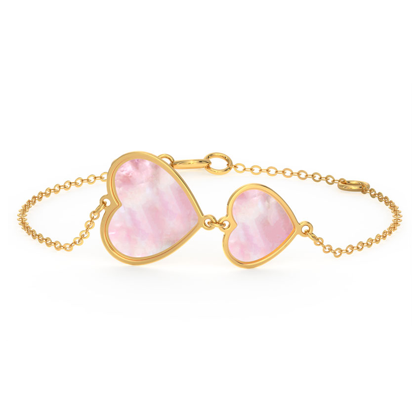 Duo Heart Gemstone Bracelet Duo Heart Gemstone Bracelet