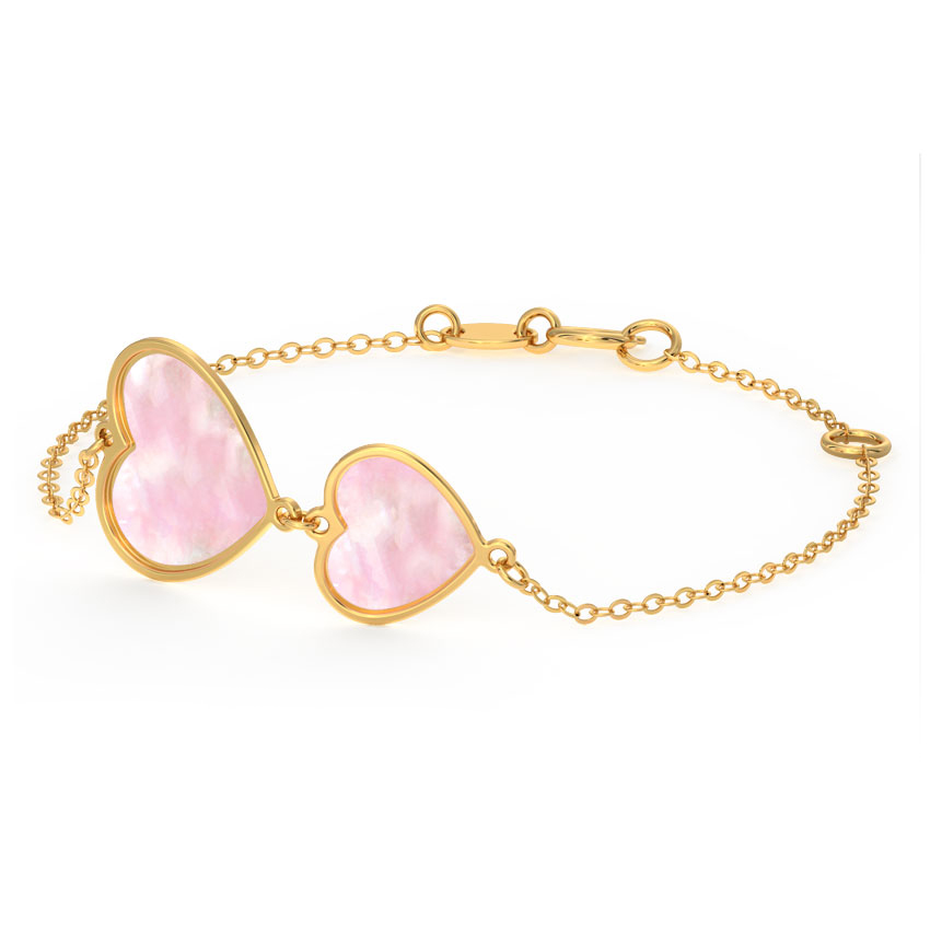 Duo Heart Gemstone Bracelet Duo Heart Gemstone Bracelet