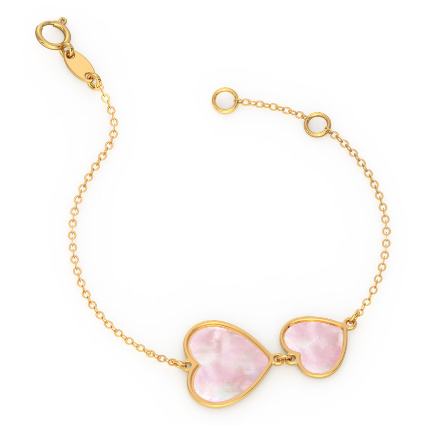Duo Heart Gemstone Bracelet Duo Heart Gemstone Bracelet