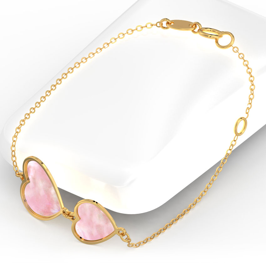 Duo Heart Gemstone Bracelet Duo Heart Gemstone Bracelet