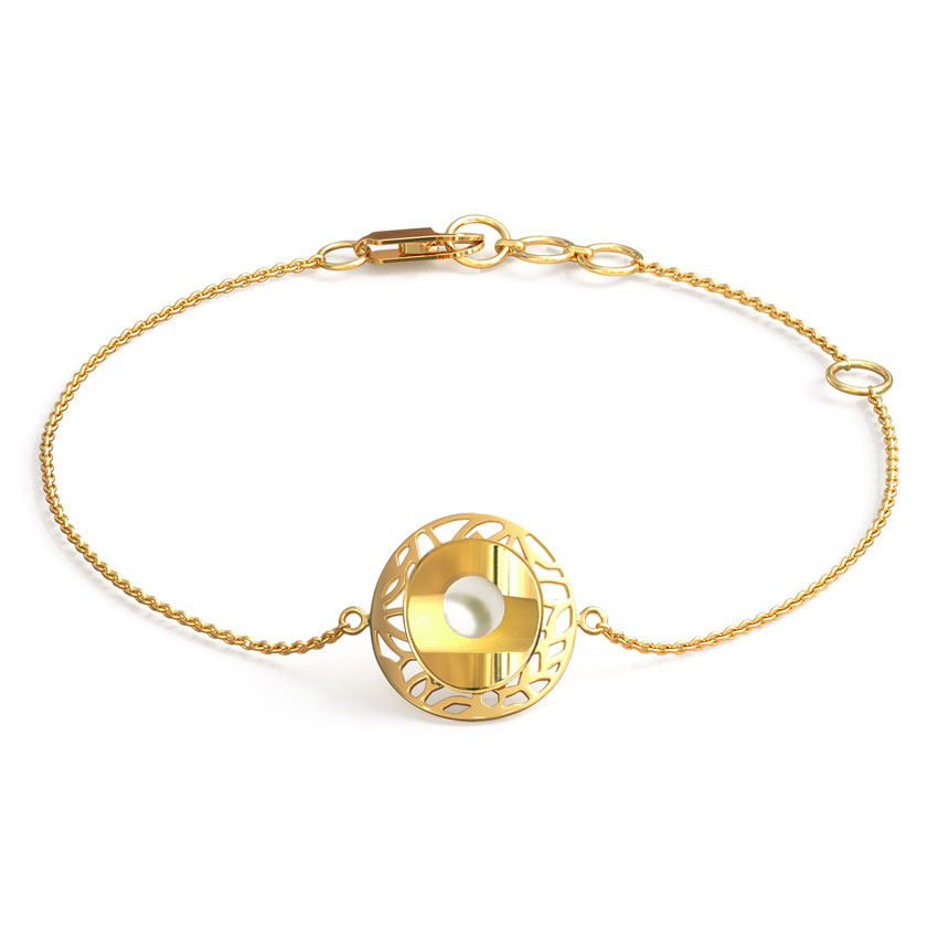 Cutout and Pearl Bracelet