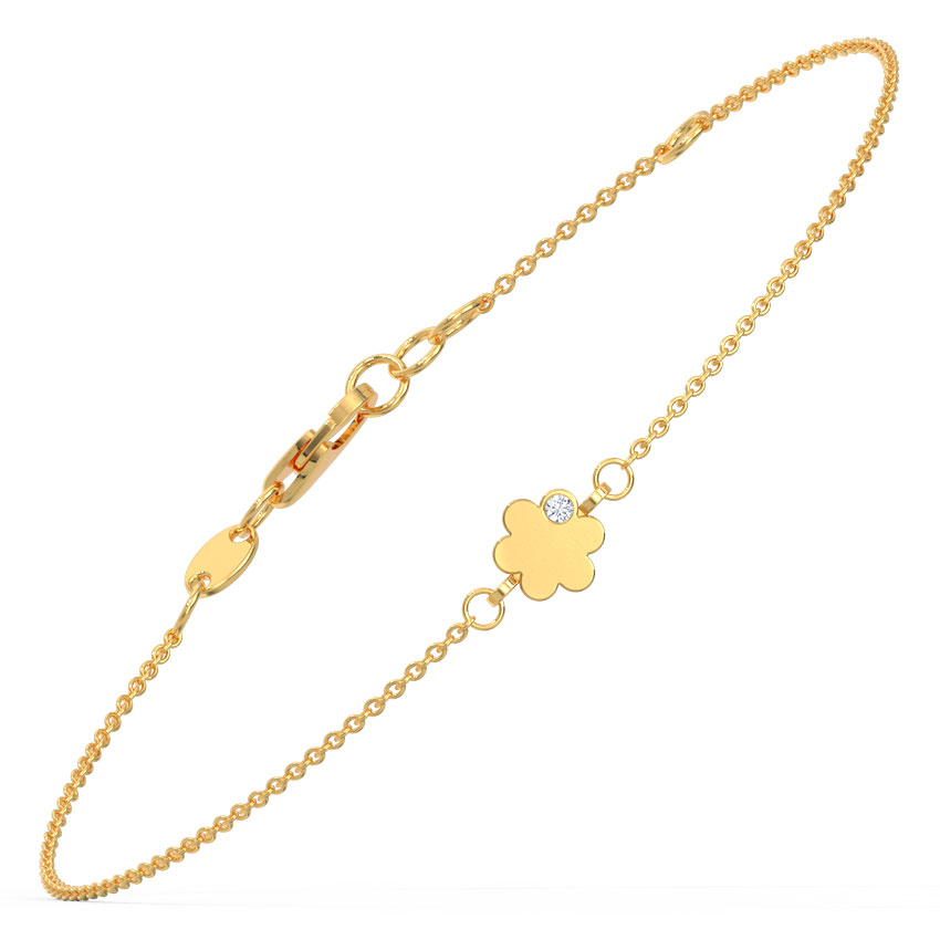 Minimalistic Bloom Gemstone Bracelet