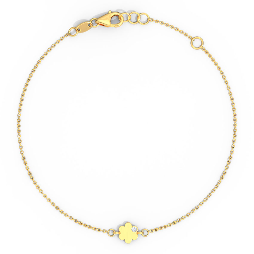 Minimalistic Bloom Gemstone Bracelet