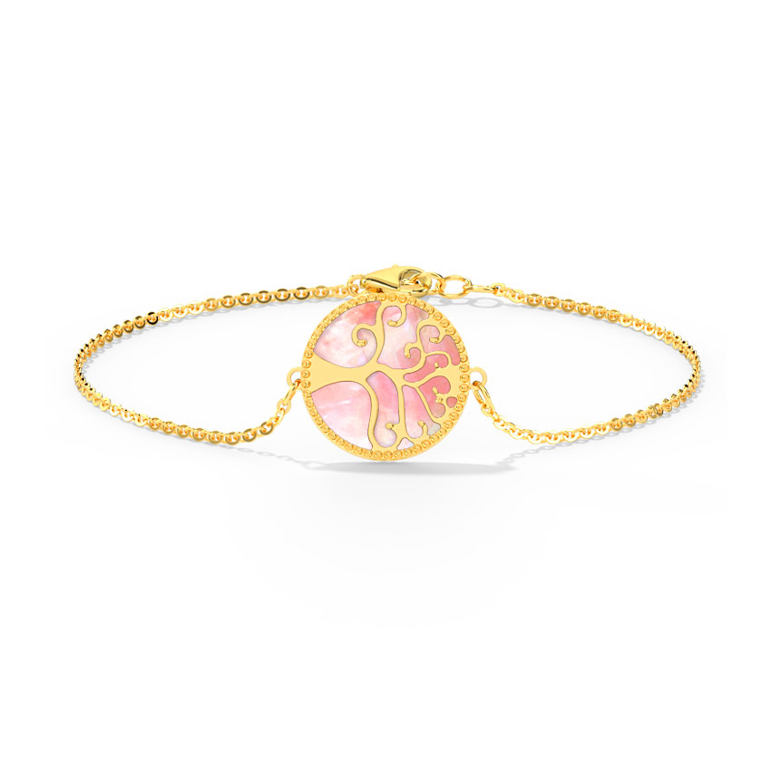 Gold Bracelets 14 Karat Yellow Gold Sage Reversible Gemstone Bracelet
