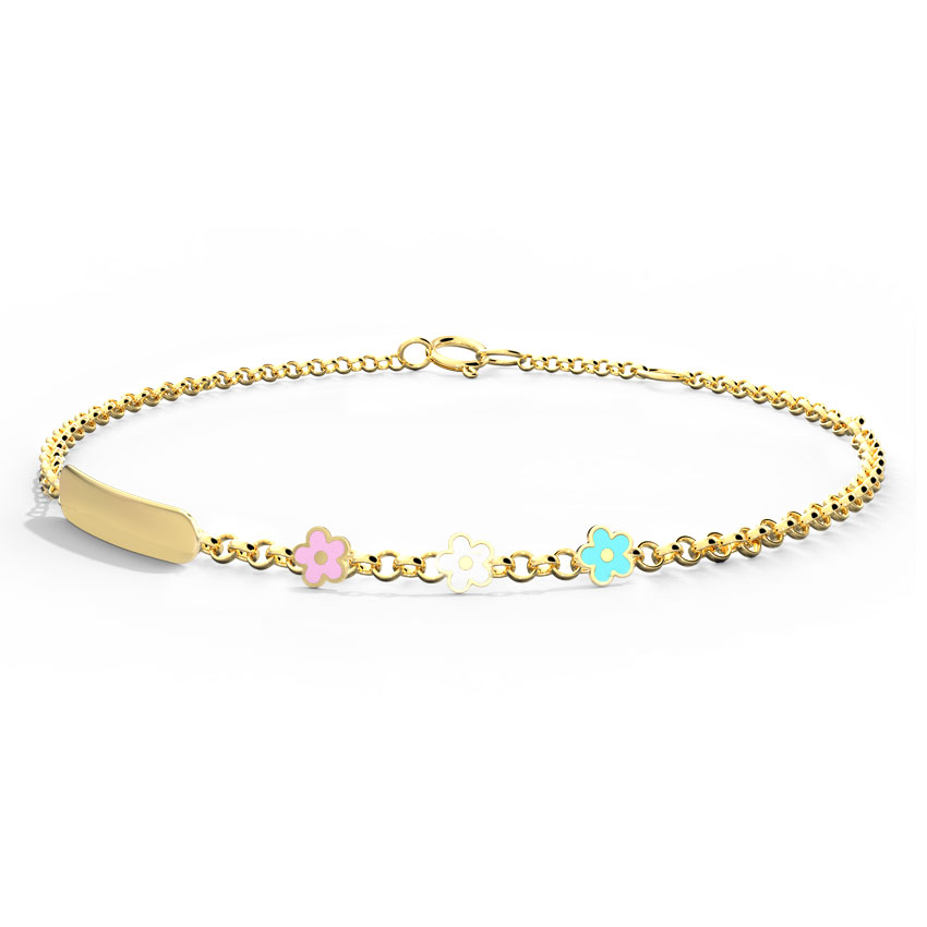 Floret Personalised Kids' Gold Bracelet Floret Personalised Kids' Gold Bracelet
