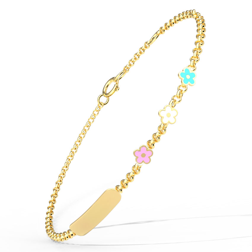 Floret Personalised Kids' Gold Bracelet Floret Personalised Kids' Gold Bracelet