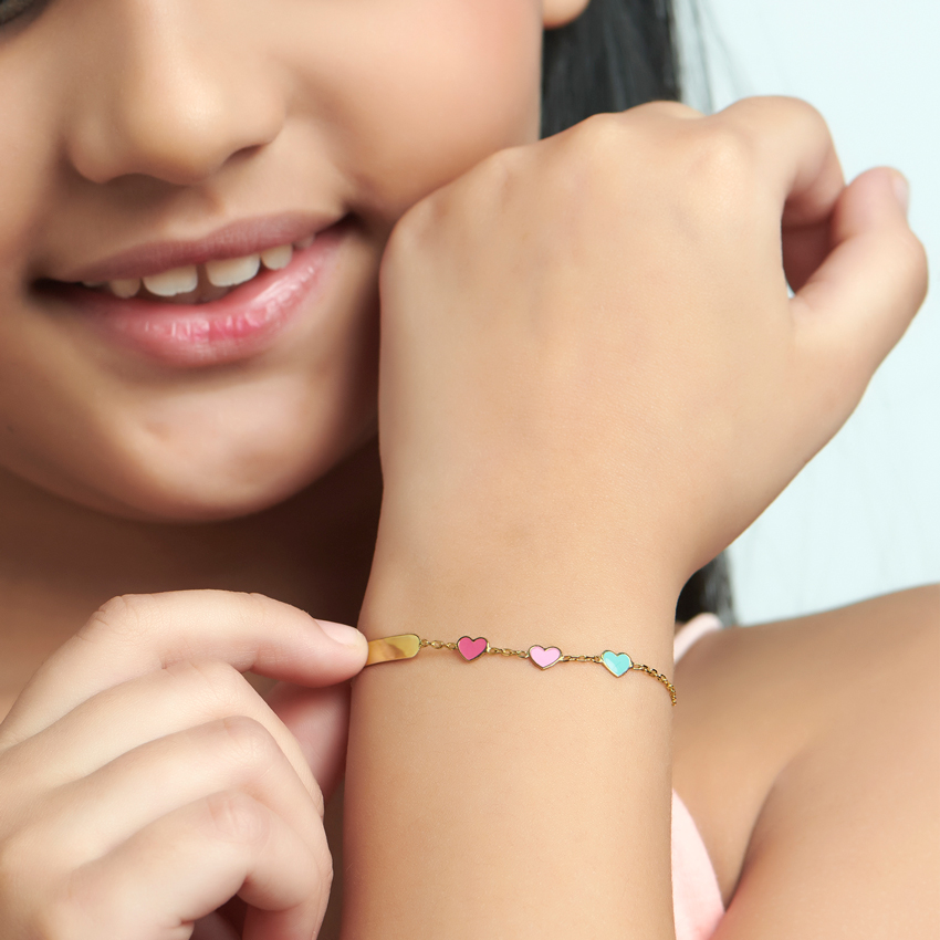 Amor Personalised Kids' Gold Bracelet Amor Personalised Kids' Gold Bracelet