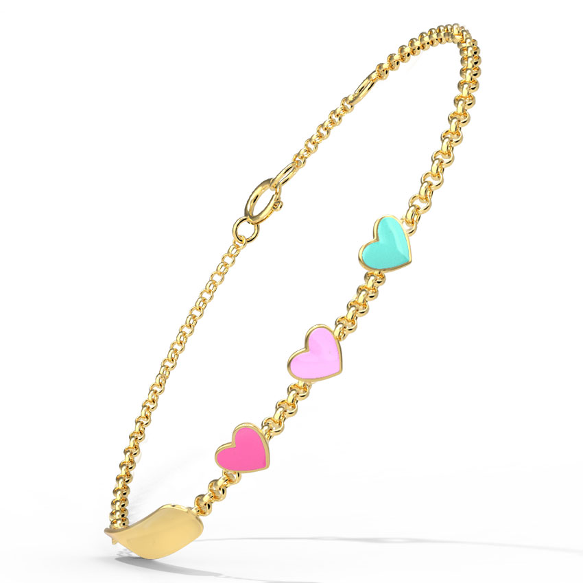 Amor Personalised Kids' Gold Bracelet Amor Personalised Kids' Gold Bracelet