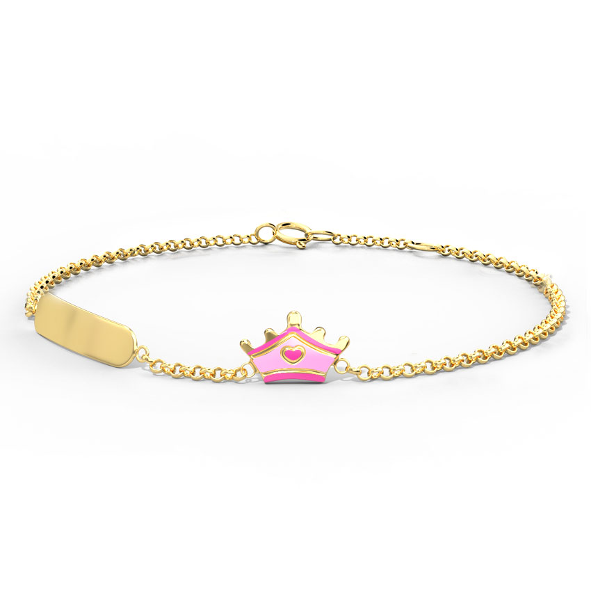 Tiara Personalised Kids' Gold Bracelet