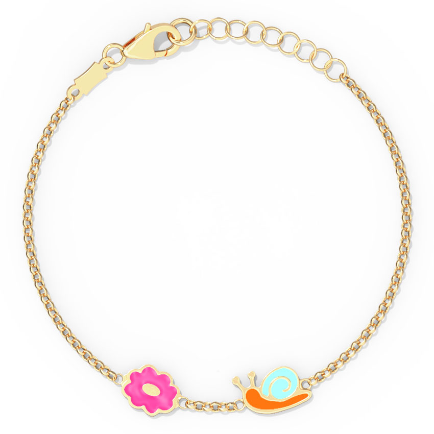 Lovable Snail Kids Bracelet