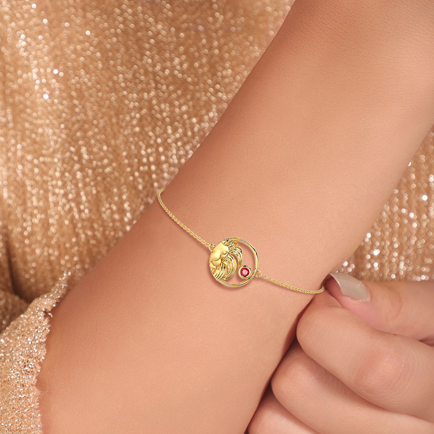 Fearless Leo Zodiac Gemstone Bracelet